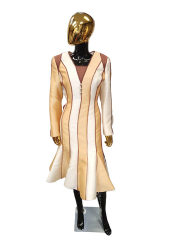 Brown /GOLD DRESS