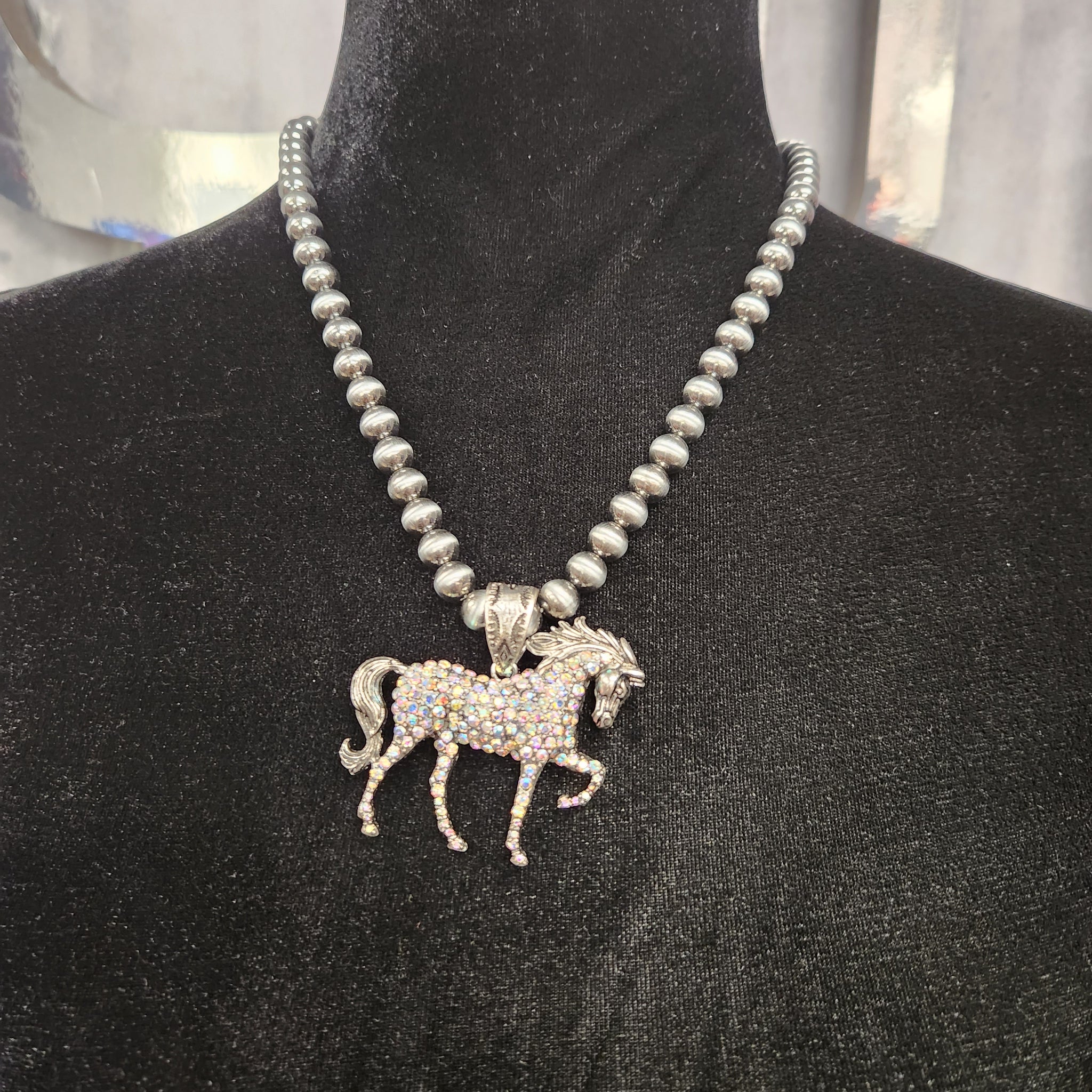 Bling Stallion Necklace Set