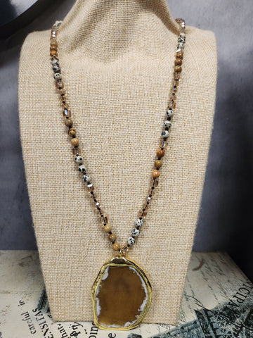 Yellow Stone Necklace
