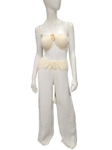 White/Cream Knit 2PC Set