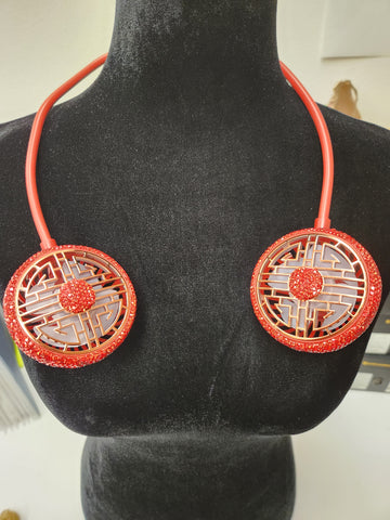 BLING HANGING NECK FAN