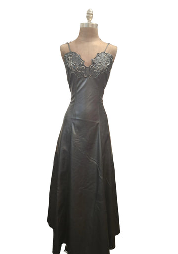 Faux Leather Maxi Dress