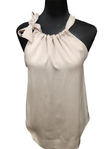 Beige Satin Top