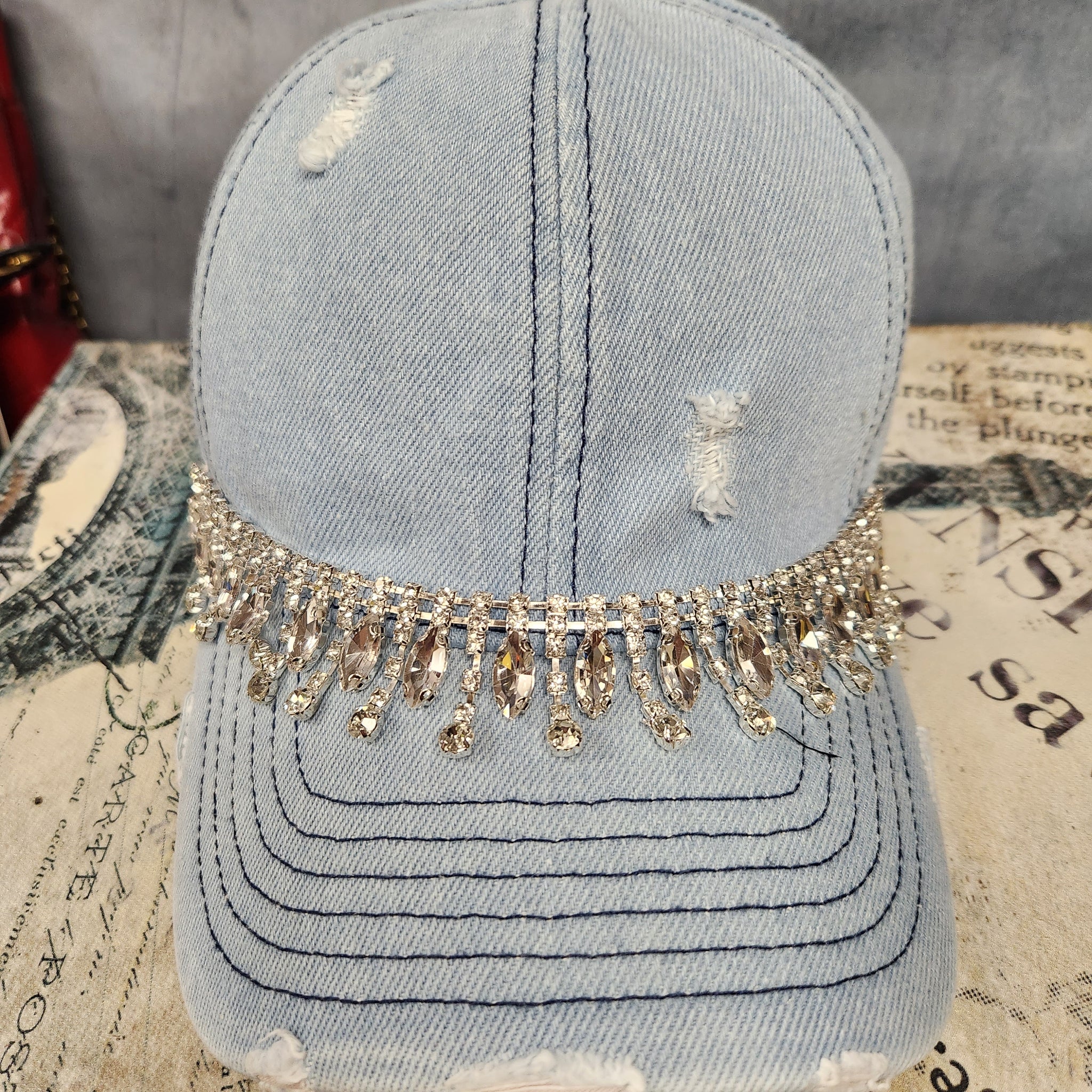 Denim Bling Cap