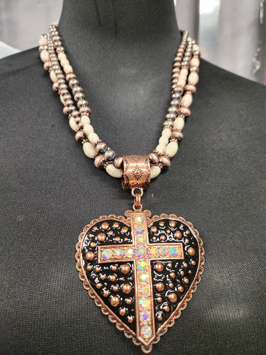 Western heart Necklace