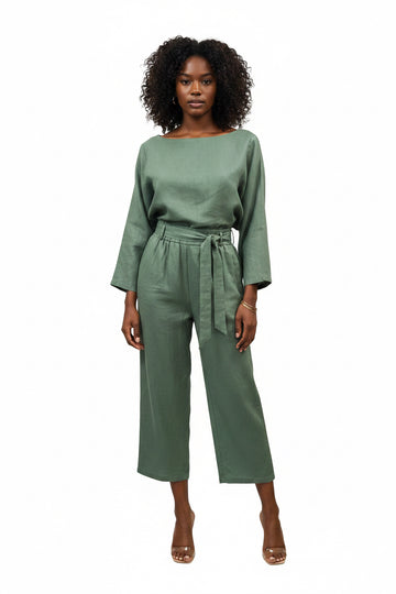Green Linen 2PC
