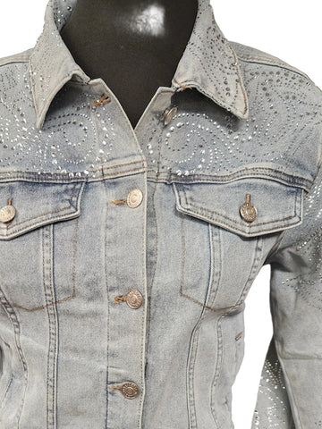 Blue Denim Jacket W/Bling