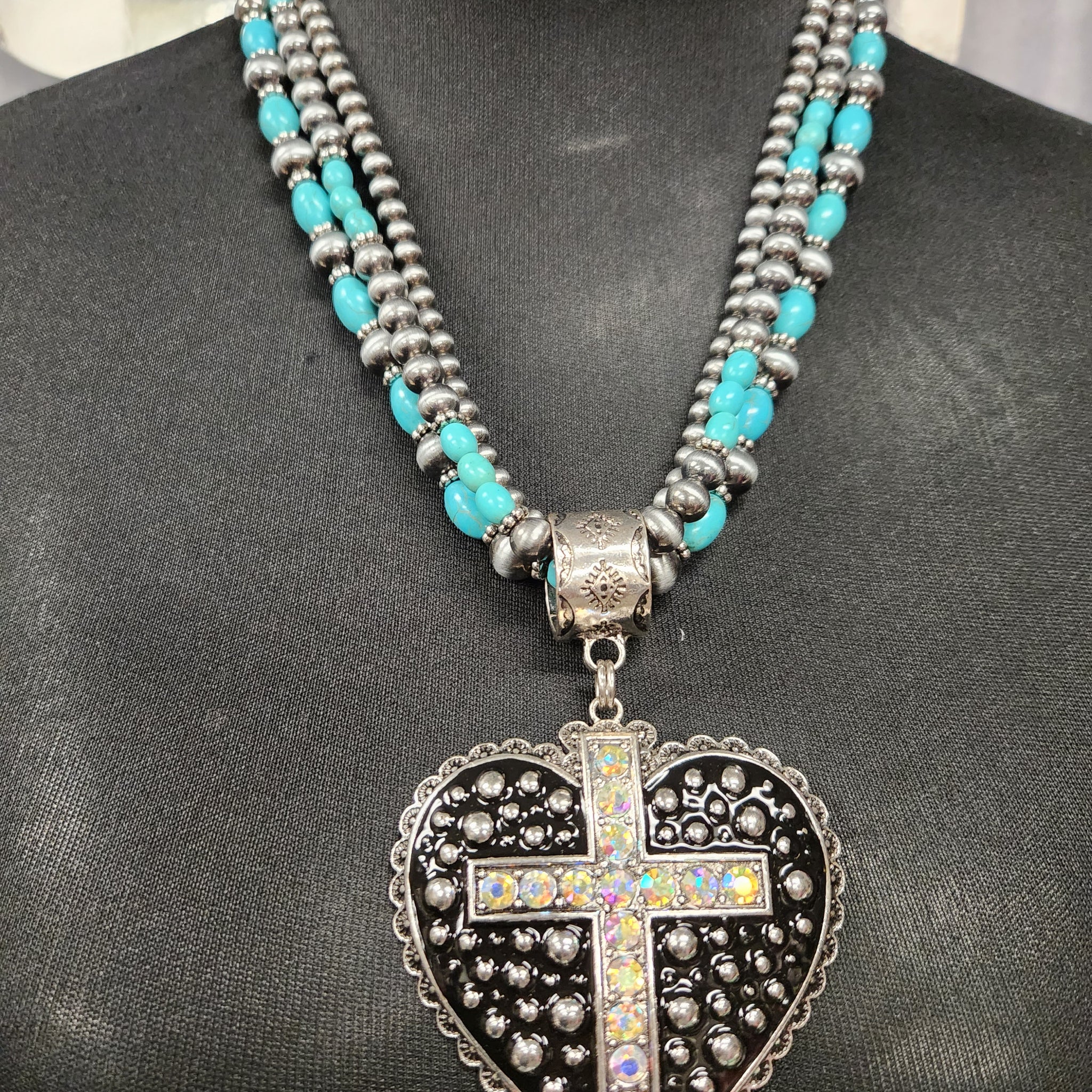Western heart Necklace